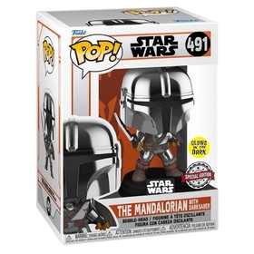

Фигурка Funko POP! Bobble Star Wars Mandalorian Mandalorian with Darksaber