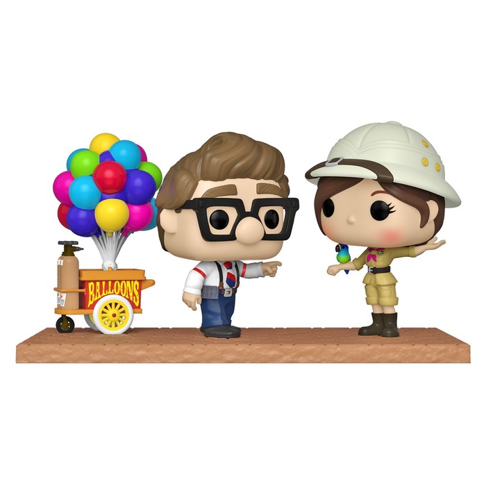 фото Набор фигурок funko pop! moment disney up carl & ellie w/balloon cart