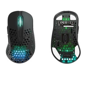 

Мышь Xtrfy M4, игровая, беспроводная, подсветка RGB, 16000 dpi, USB, чёрная