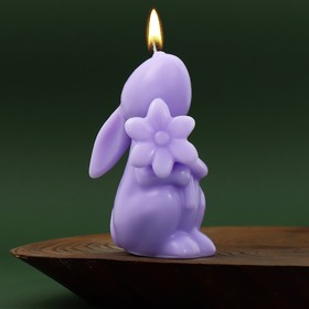 Новогодняя свеча формовая «Зайчик», без аромата, 5 х 5,5 х 9,5 см Ош