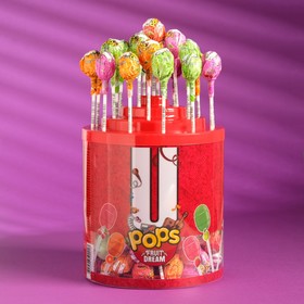 

Леденец на палочке U POPS фруктовая мечта, 11 г х 130 шт в цилиндре