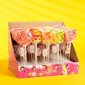 

Леденцовая карамель на палочке Candy Fox "Квадрат", фасовка 50 шт, 30 г