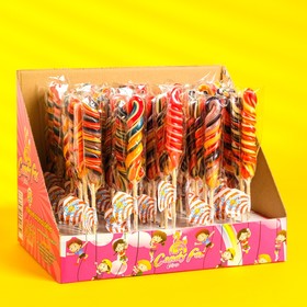 

Леденцовая карамель на палочке Candy Fox "Спираль", фасовка 50 шт, 30 г