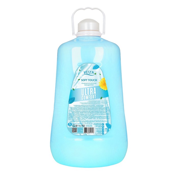 

Кондиционер для белья Vesta Ultra Comfort Soft Touch, парфюмированный, 5 л