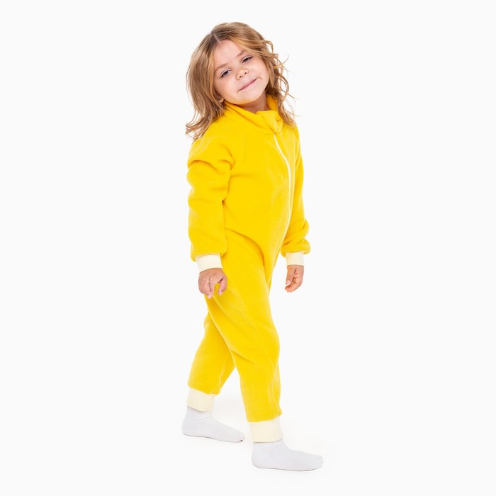 Комбинезон для девочки, цвет жёлтый, рост 104-110 см платье для девочки цвет жёлтый рост 104
