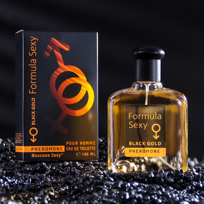 Туалетная вода мужская с феромонами "Formula Sexy Black Gold", 100 мл