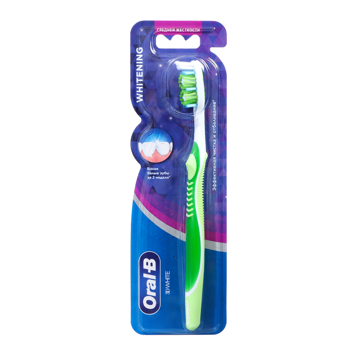

Зубная щётка Oral-B 3D White Whitening, средней жёсткости