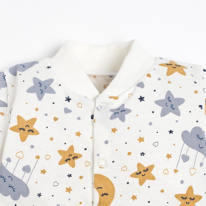 Кофточка детская, цвет белый/луна, рост 56 см 9127710