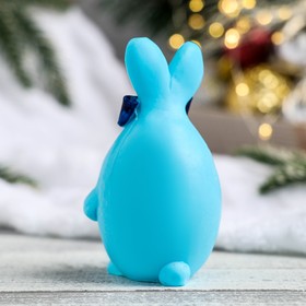 

Фигурное мыло "Кролик яйцо с бантом" синий, 90гр, 5х5х9см