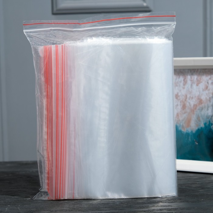 

Пакет zip lock 25 x 35 см, 30 мкм