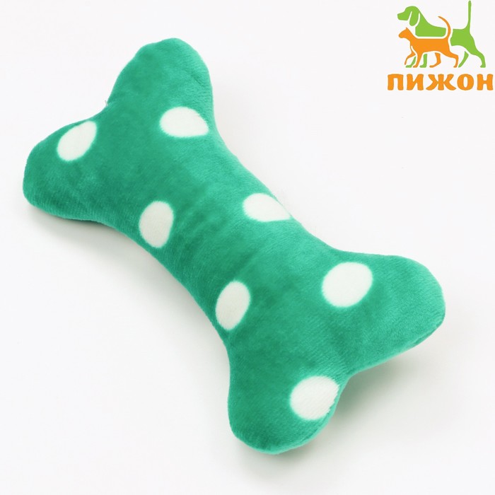 Игрушка мягкая для собак "Косточка", 17 х 8 см, микс цветов