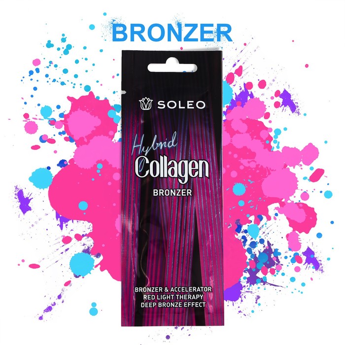 фото Крем-автобронзатор для тела hybrid collagen bronzer с коллагеном 15 мл soleo