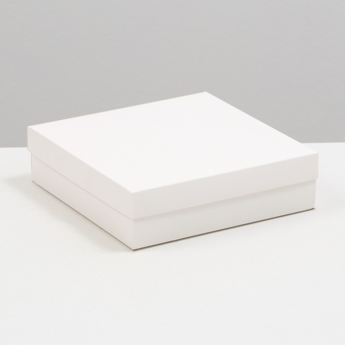 Коробка складная, крышка-дно, белая, 23 х 23 х 6,5 см коробка складная крышка дно белая 12 х 12 х 5 см