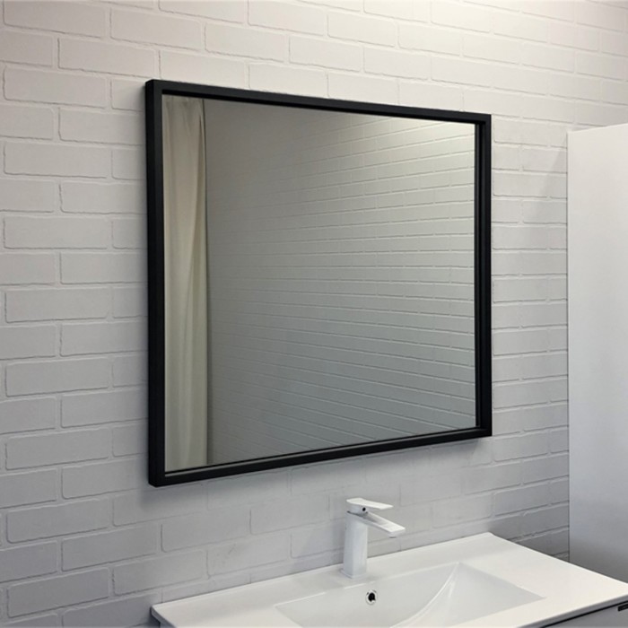 Зеркало Comforty Бредфорд 90, цвет графит зеркало 90х80 см черный глянец comforty бредфорд 00004147988