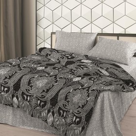 

Постельное бельё 2 сп Lorenza grey, размер 220x200 см, 215x175 см, 70x70 см - 2 шт