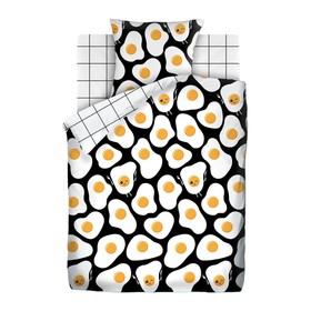 

Постельное бельё 1,5 сп Eggs, размер 214x150 см, 215x143 см, 70x70 см