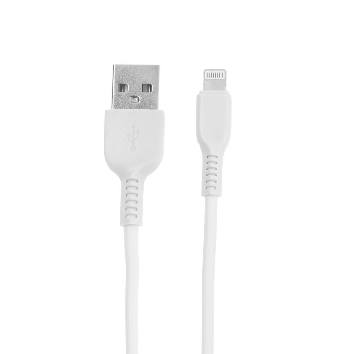 Кабель Hoco X13, Lightning - USB, 2 А, 1 м, PVC оплетка, белый