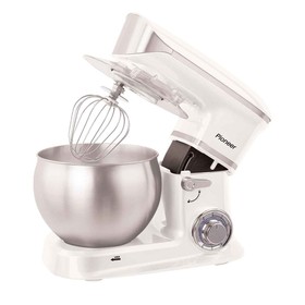 

Миксер Pioneer MX327, планетарный, 1200 Вт, 6 скоростей, 6 л, белый