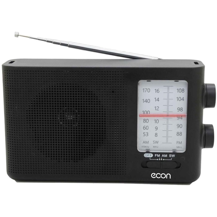 Радиоприемник Econ ERP-1400, 1Вт, FM 64-108 мГц, цвет чёрный