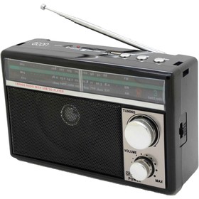 Радиоприемник Econ ERP-2500UR, 3Вт, 220В, MP3, USB, SD, AUX, FM 64-108 мГц, цвет чёрный Ош