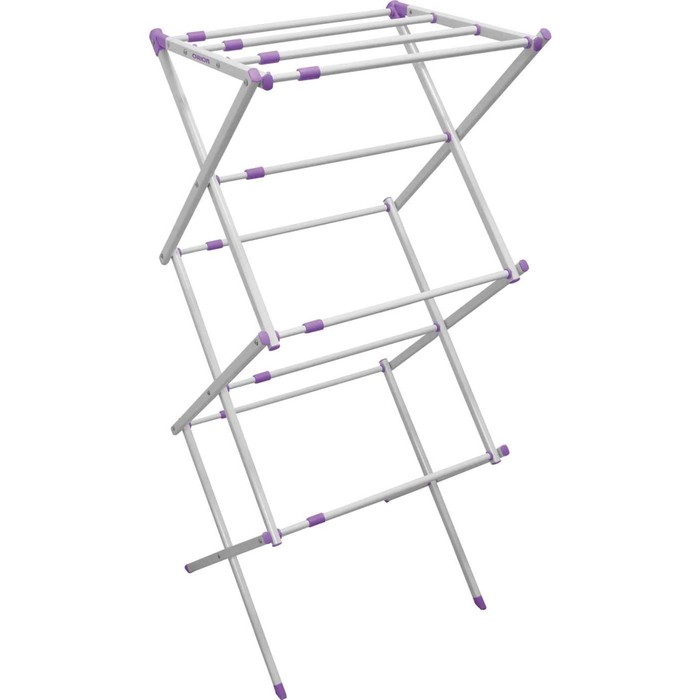 фото Сушилка для белья orion 6101, вертикальная, цвет серый-фиолетовый