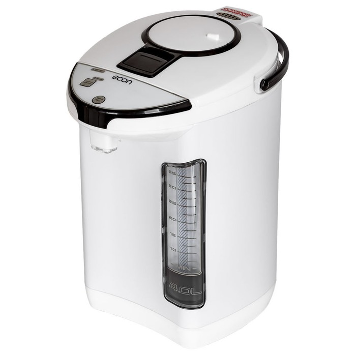Термопот Econ ECO-401TP, 750Вт, 3 способа подачи воды, 220В, 4 л, цвет белый