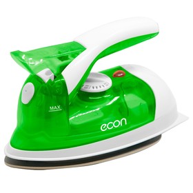 

Утюг дорожный Econ ECO-BI1002, 340Вт, 45 г/мин, 45 мл, цвет белый-зелёный