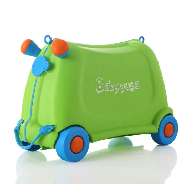 Чемодан Fusion FBS-104, детский, пластик, 4 колеса, цвет зелёный