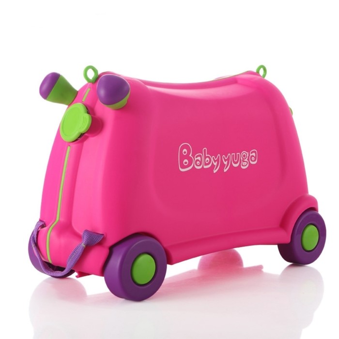 Чемодан Fusion FBS-104, детский, пластик, 4 колеса, цвет розовый