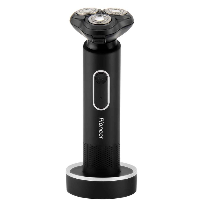 

Электробритва Pioneer BS002, роторная, 3 головки, АКБ, серая