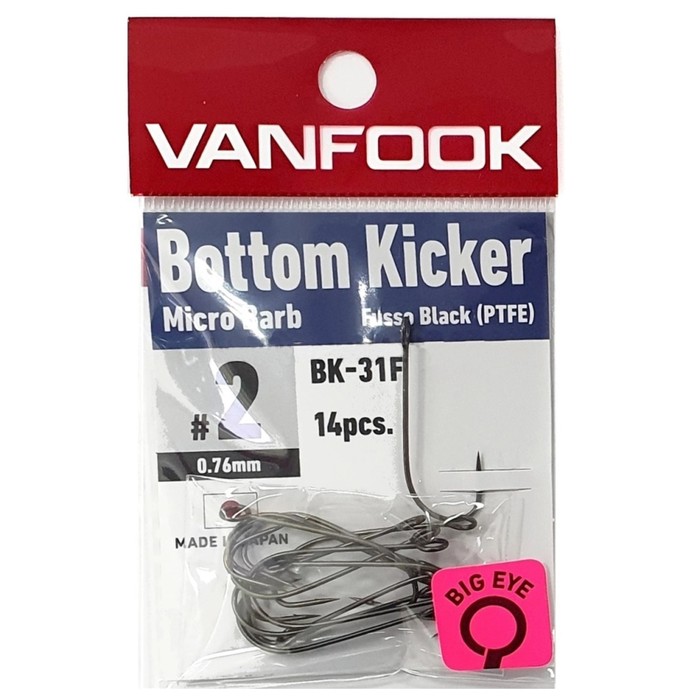 

Крючки VANFOOK BK-31F, размер крючка 2, 8 шт., набор, 05246