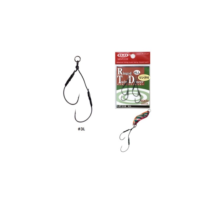 

Крючки VANFOOK RT-31B, № крючка 3L, черный, набор, 01268