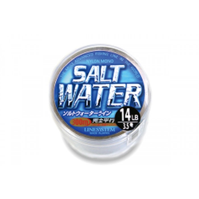 Леска LINESYSTEM Salt Water, 300 м, тест 9 кг, 0.33 мм, зеленый, 00859