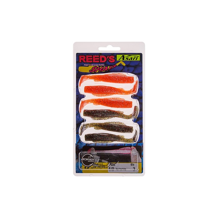 

Приманка ASARI Reed's Shad 27502, 9 шт., набор, 03258