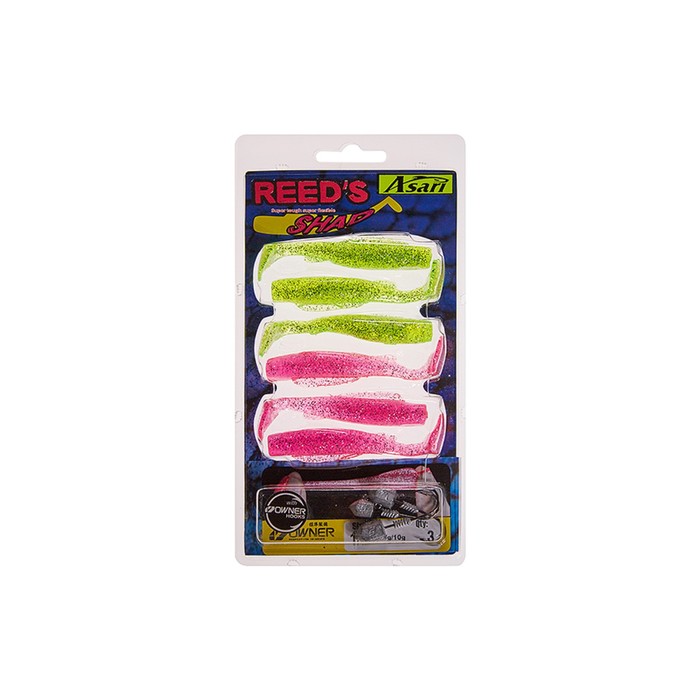 

Приманка ASARI Reed's Shad 37501, 9 шт., набор, 03260