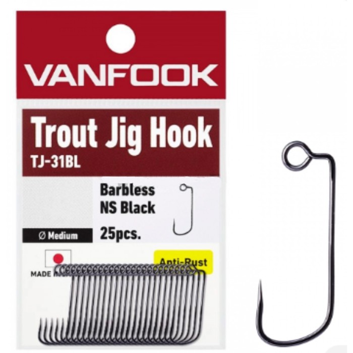 

Офсетные крючки VANFOOK TJ-31BL, № крючка 6, 6 шт., набор, 05241