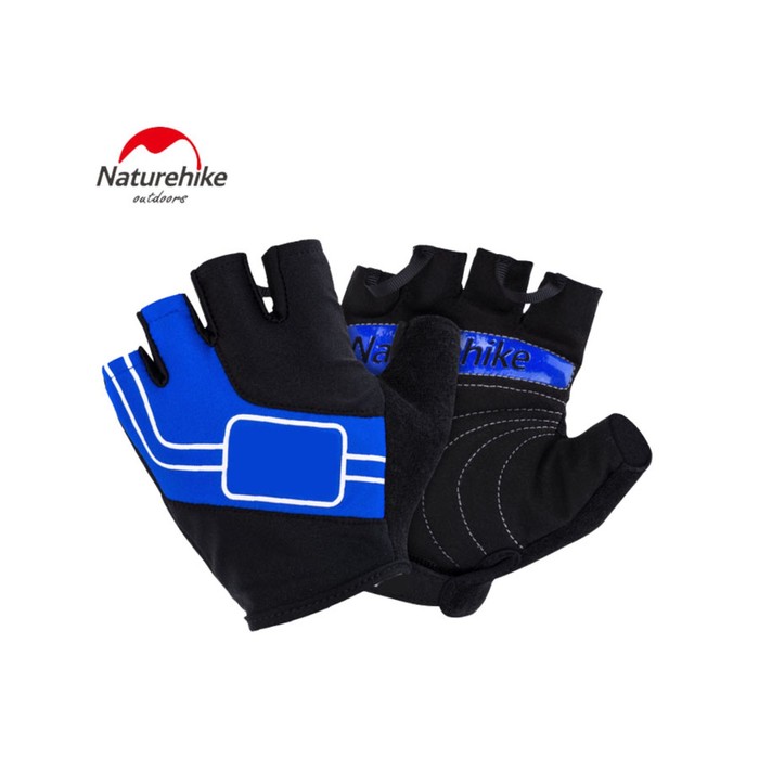 

Перчатки NATUREHIKE NH Half Finger Cycling Gloves, L, синий, 00428_436
