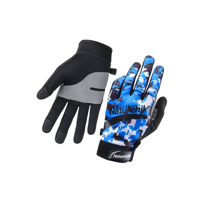

Перчатки NATUREHIKE Outdoor Thin Gloves, голубой комуфляж, 02754_225