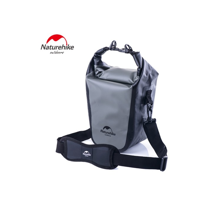 фото Сумка naturehike outdoor waterproof camera bag, 6.72 л, серый, 00376