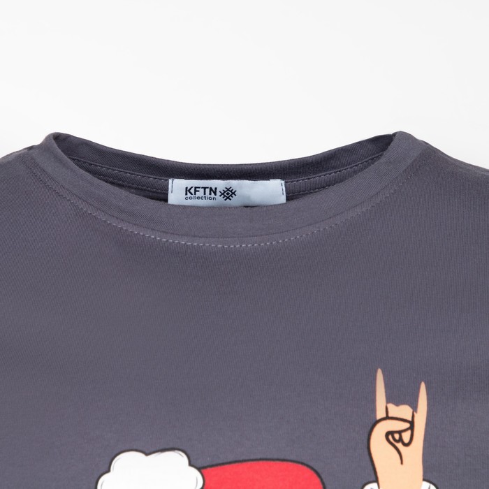 

Футболка мужская KAFTAN "Xmas family" р.48, серый