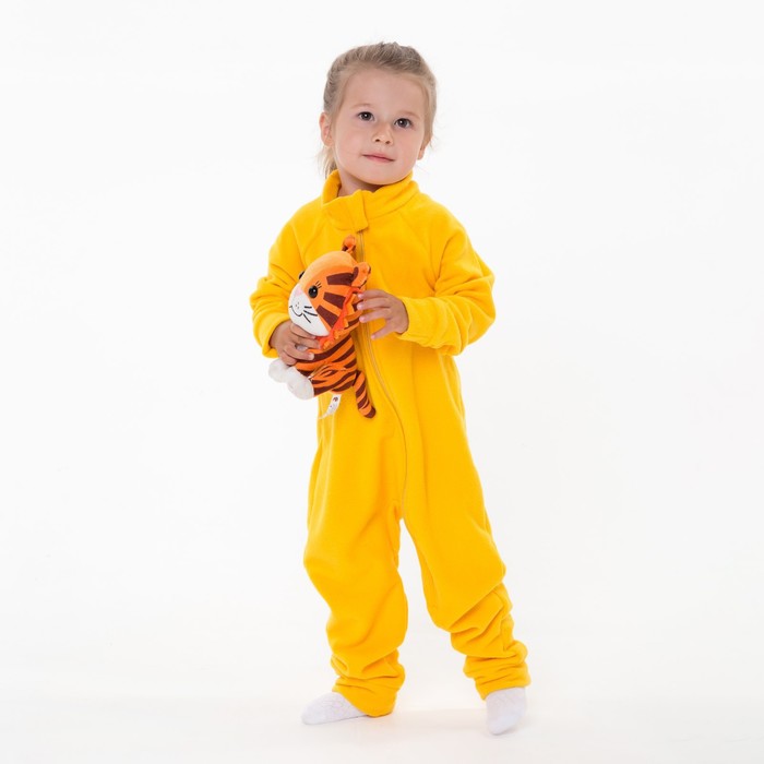 фото Комбинезон детский, цвет жёлтый, рост 74-80 см юниор текстиль