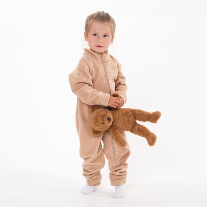 фото Комбинезон детский, цвет бежевый, рост 74-80 см юниор текстиль