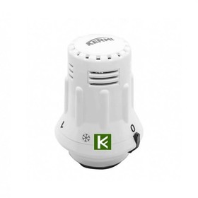 

Термостатическая головка KERMI ZV01900002, c фиксатором, белая