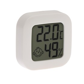 Термометр LuazON LTR-08, электронный, датчик температуры, датчик влажности, белый Ош
