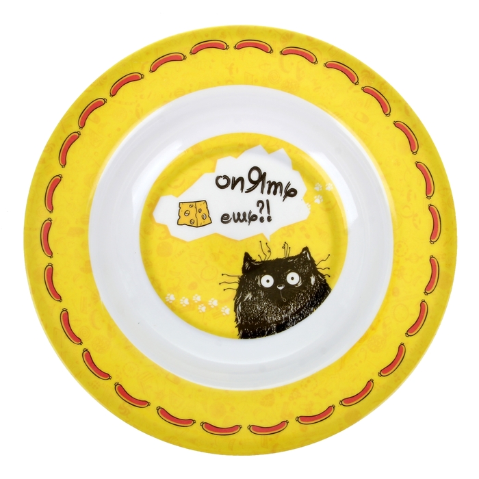 Тарелка суповая "Опять ешь"