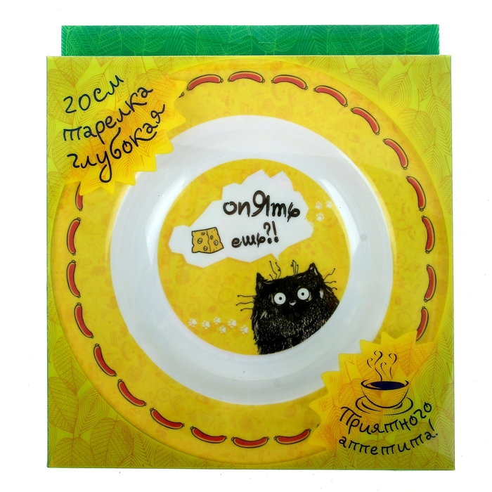 Тарелка суповая "Опять ешь"