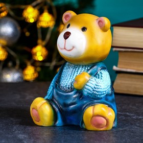 

Фигура "Медвежонок в синем свитере" 10х11х14см