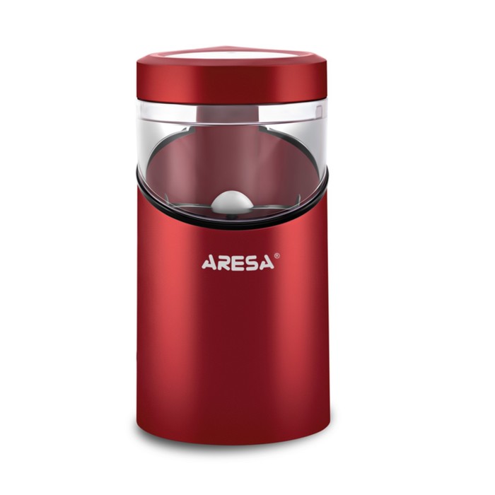 Кофемолка Aresa AR-3606, электрическая, 180 Вт, 50 г, красная