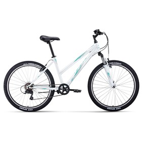 

Велосипед 26" Forward Iris 1.0, 2022, цвет белый/бирюзовый, размер 17"