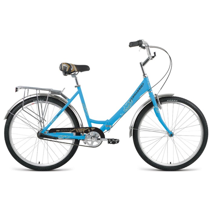 фото Велосипед 26" forward sevilla 3.0, 2022, цвет синий/серый, размер 18,5"